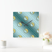 Year of the Metal Snake スクエア壁時計 (ホーム)