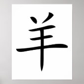 year of the sheep chinese symbol ポスター (正面)