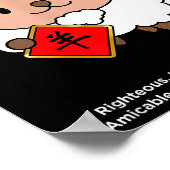 Year Of The Sheep Chinese Zodiac Lunar New Year  ポスター (角)