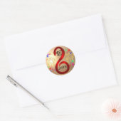 Year of the Snake 2013ステッカー ラウンドシール (封筒)