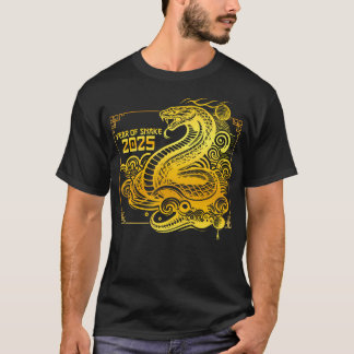 Year Of The Snake 2025〔占星術の〕十二宮図ハッピーニュー中国のアイ Tシャツ