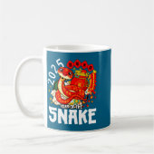 Year Of The Snake 2025 Chinese New Year 2025 Red S コーヒーマグカップ (左)