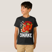 Year Of The Snake 2025 Chinese New Year 2025 Red S Tシャツ (正面フル)