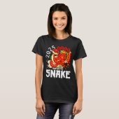 Year Of The Snake 2025 Chinese New Year 2025 Red S Tシャツ (正面フル)
