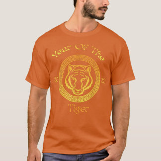 Year of the Tiger 2022、アジアの新しい円中国の形 Tシャツ