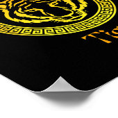 Year Of The Tiger 2022 Circular Asian Chinese New  ポスター (角)