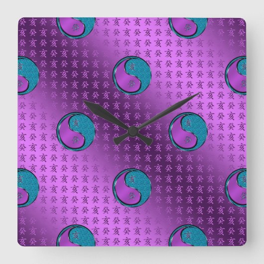 Year of the Water Boar スクエア壁時計 (正面)