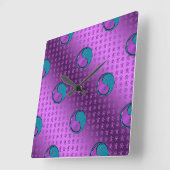 Year of the Water Boar スクエア壁時計 (傾斜)