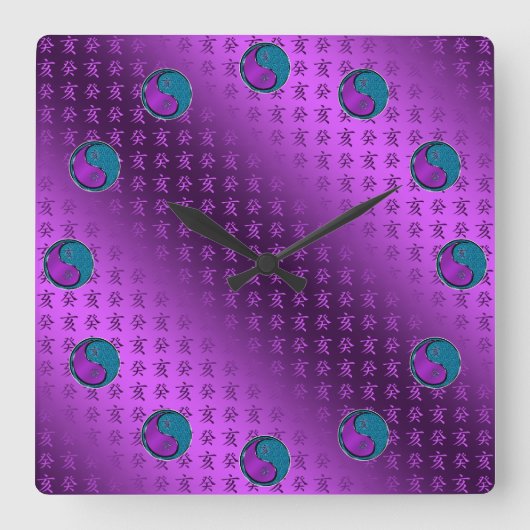 Year of the Water Boar スクエア壁時計 (正面)