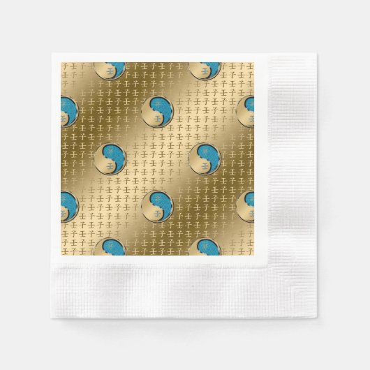 Year of the Water Rat 縁ありカクテルナプキン (正面)