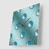 Year of the Water Snake スクエア壁時計 (傾斜)