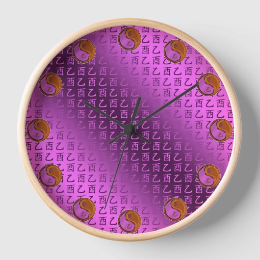 Year of the Wood Rooster 壁時計 (正面)