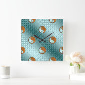 Year of the Wood Snake スクエア壁時計 (ホーム)