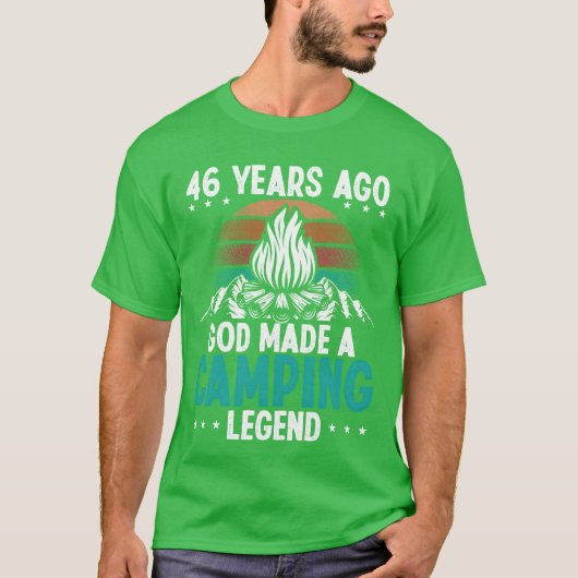 Year Old Camping Legend Scout Birthday Camper frie Tシャツ (正面)