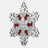 Year Pewterエレガント Snowflake Framed実在オーナメント スノーフレークピューターオーナメント (右)