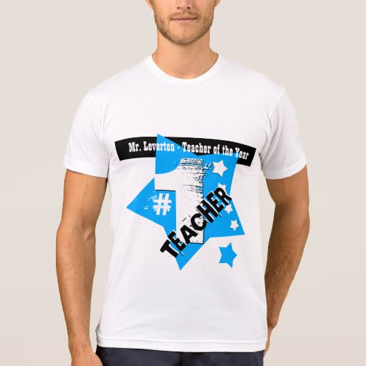 YEAR Star BurstとカラーバーV10の先生 Tシャツ (正面)