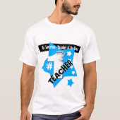 YEAR Star BurstとカラーバーV10の先生 Tシャツ (正面)