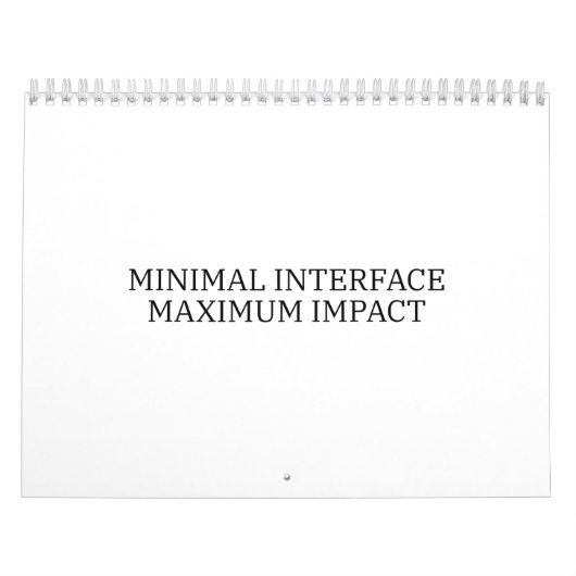 Yearly Architecture | Minimal Interface Visual  カレンダー (カバー)