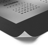 Yearly Calendar Beautiful Stallion Horse ポスター (角)