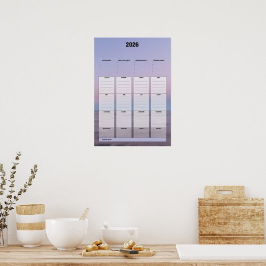 Yearly Planner ポスター (キッチン)