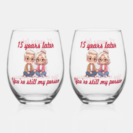 Years Later You're Still My Person ステムなしワイングラス