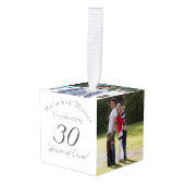 Years of Love Anniversaryフォトキューブオーナメント キューブオーナメント (正面アングル)