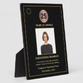 Years of Service社員写真カスタム賞 フォトプラーク (側面)