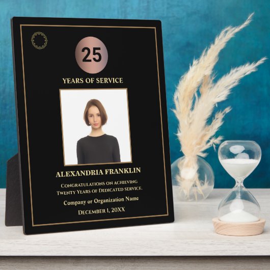 Years of Service社員写真カスタム賞 フォトプラーク (側面)