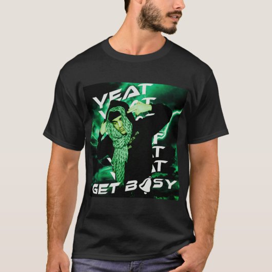 Yeat Get busy shirt friends retro boy Tシャツ (正面)