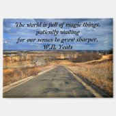 Yeats Quote Magnet マグネット (正面)