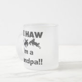 Yeeのサンザシ私は祖父のTシャツおよびギフトです フロストグラスマグカップ (正面左)