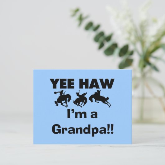 Yeeのサンザシ私は祖父のTシャツおよびギフトです ポストカード (スタンド正面)