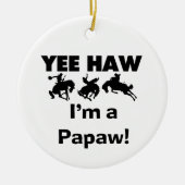 Yeeのサンザシ私はPapawのTシャツおよびギフトです セラミックオーナメント (正面)