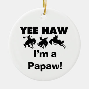 Yeeのサンザシ私はPapawのTシャツおよびギフトです セラミックオーナメント