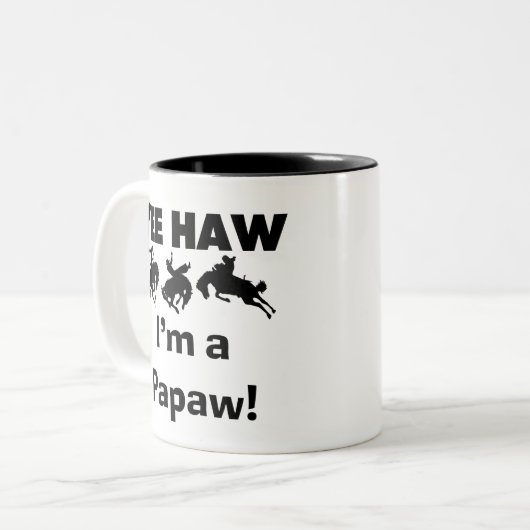 Yeeのサンザシ私はPapawのTシャツおよびギフトです ツートーンマグカップ (正面左)