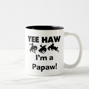 Yeeのサンザシ私はPapawのTシャツおよびギフトです ツートーンマグカップ