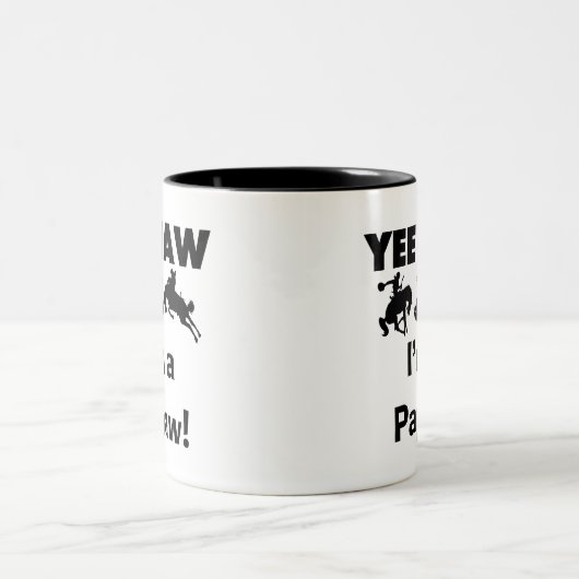 Yeeのサンザシ私はPapawのTシャツおよびギフトです ツートーンマグカップ (中央)