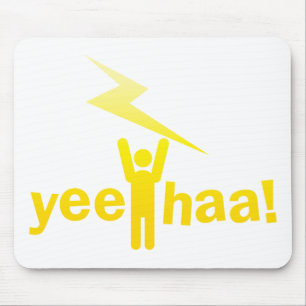yeeのhaa! 稲妻の人 マウスパッド