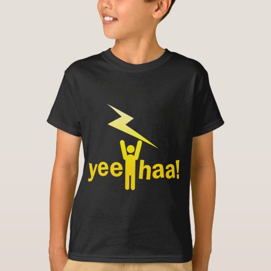 yeeのhaa! 稲妻の人 tシャツ (正面)