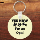 Yee Haw私はOpa Tシャツとギフトだ キーホルダー (正面)