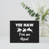 Yee Haw私はOpa Tシャツとギフトだ ポストカード (スタンド正面)