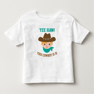 Yee Haw、かわいい小さなカウボーイは2 トドラーTシャツ