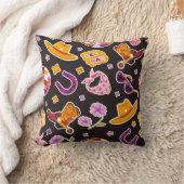 Yee Haw Cowboy Boots Hat Deco クッション (ブランケット)