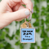 Yee Haw I'm a Grampa T-shirts and Gives キーホルダー (手)