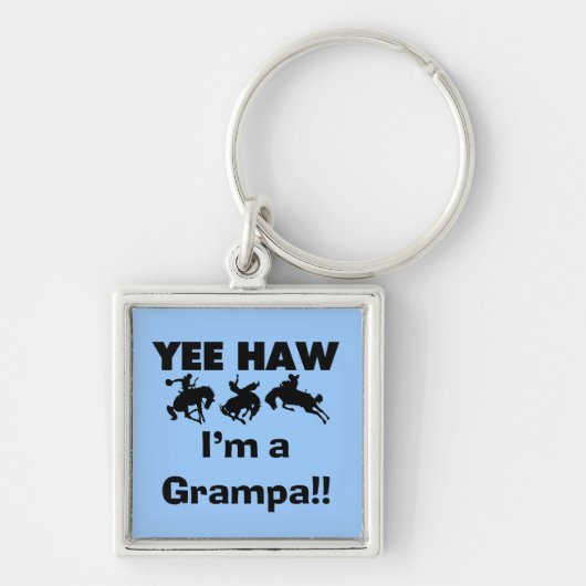 Yee Haw I'm a Grampa T-shirts and Gives キーホルダー (正面)