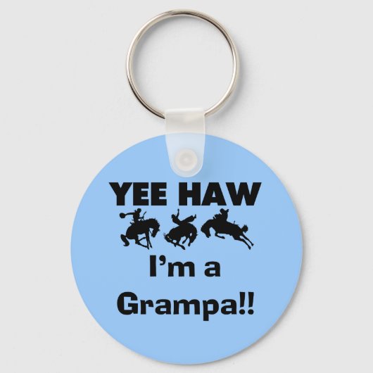 Yee Haw I'm a Grampa T-shirts and Gives キーホルダー (正面)