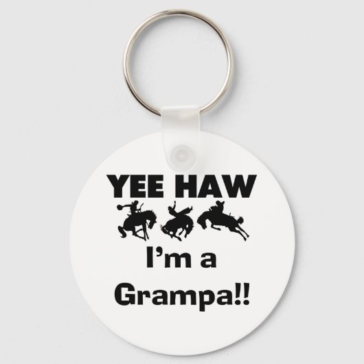 Yee Haw I'm a Grampa T-shirts and Gives キーホルダー (正面)
