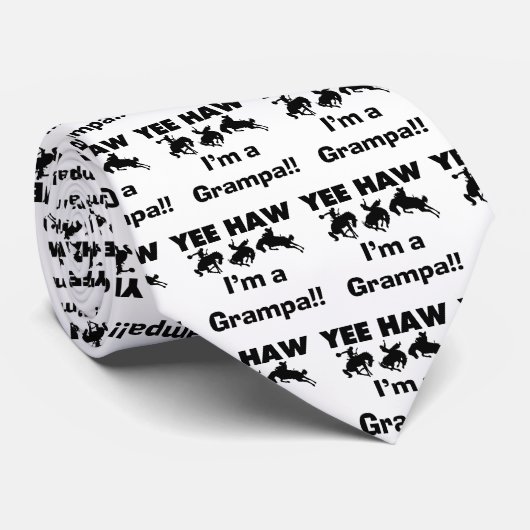 Yee Haw I'm a Grampa T-shirts and Gives ネクタイ (ロール)