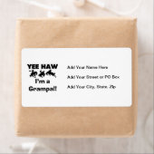 Yee Haw I'm a Grampa T-shirts and Gives ラベル (インサイチュ)