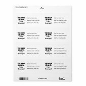 Yee Haw I'm a Grampa T-shirts and Gives ラベル (フルシート)